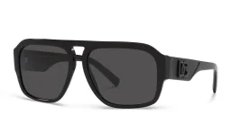 Shop Dolce & Gabbana Pilot Sunglasses in Black online.