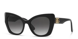 Shop Dolce & Gabbana Butterfly Sunglasses in Black online.