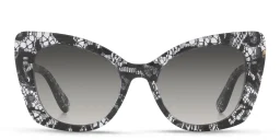 Shop Dolce & Gabbana Butterfly Sunglasses in Black Lace online.