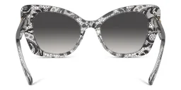 Shop Dolce & Gabbana Butterfly Sunglasses in Black Lace online.