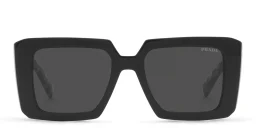 Shop PRADA Square Sunglasses in Black online.
