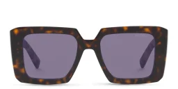 Shop PRADA Square Sunglasses in Tortoise online.
