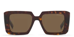 Shop PRADA Square Sunglasses in Tortoise online.