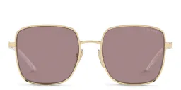 Shop PRADA Oversized Square Sunglasses in Pale Gold online.