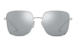 Shop PRADA Oversized Square Sunglasses in Silver online.