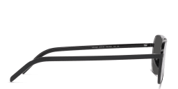 Shop PRADA Rectangle Sunglasses in Black online.
