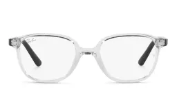 Shop Ray-Ban Junior Kids Square Eyeglasses in Transparent online.