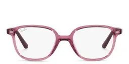 تسوق نظارات طبية مربّعة للأطفال راي بان جونيور بلون وردي شفاف أونلاين.