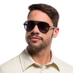 Shop Ray-Ban Unisex Pilot Sunglasses in Black online.