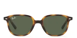 Shop Ray-Ban Junior Leonard Kids Square Sunglasses in Havana online.