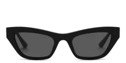 Shop VERSACE Cat-Eye Sunglasses in Black online.