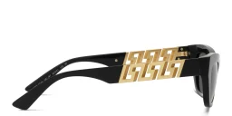 Shop VERSACE Cat-Eye Sunglasses in Black online.