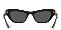 Shop VERSACE Cat-Eye Sunglasses in Black online.