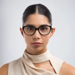 تسوق نظارة طبية بإطار مربع بربري بلون أسود أونلاين.