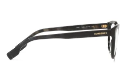Shop BURBERRY Square Eyeglasses in Black online.
