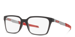 Shop Oakley Rectangle Eyeglasses in Satin Grey Smoke online.