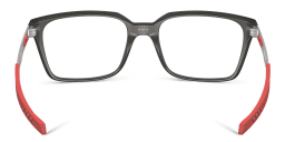 Shop Oakley Rectangle Eyeglasses in Satin Grey Smoke online.