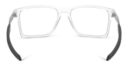 Shop Oakley Rectangle Eyeglasses in Polished Clear online.