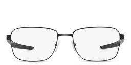 Shop Prada Linea Rossa Wide Rectangle Eyeglasses in Black online.
