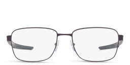 Shop Prada Linea Rossa Wide Rectangle Eyeglasses in Blue online.