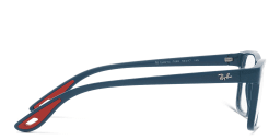 Shop Ray-Ban Unisex Rectangle Eyeglasses in Blue Vallarta online.