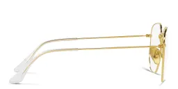 Shop Ray-Ban Hexagonal Unisex Eyeglasses in Polished Gold online.