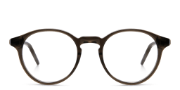 Shop GUCCI Round Eyeglasses in Brown online.
