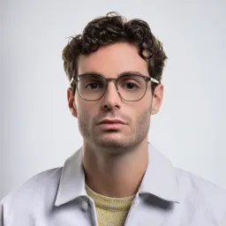 Shop GUCCI Round Eyeglasses in Grey online.