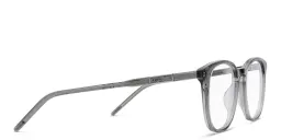 Shop GUCCI Round Eyeglasses in Grey online.