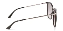 Shop Calvin Klein Cat-Eye Sunglasses in Black online.