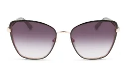 Shop Calvin Klein Cat-Eye Sunglasses in Black online.