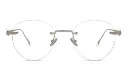 Shop Cartier Pasha de Cartier Round Eyeglasses in Silver online.