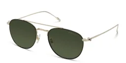 Shop MONTBLANC Pilot Sunglasses in Gold online.