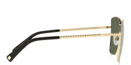 Shop VALENTINO Engraved Logo Butterfly Sunglasses in Gold online.
