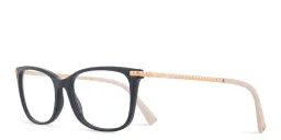 Shop VALENTINO Stud Rectangle Eyeglasses in Blue online.