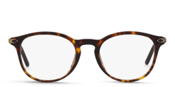 Shop GIORGIO ARMANI Round Eyeglasses in Havana online.
