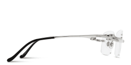 Shop Cartier Panthère de Cartier Rectangle Eyeglasses in Silver online.