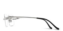 Shop Cartier Panthère de Cartier Rectangle Eyeglasses in Silver online.