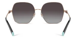Shop TIFFANY Oversized Irregular Sunglasses in Black online.