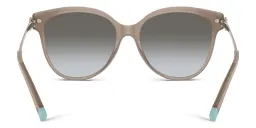 Shop TIFFANY Oversized Round Sunglasses in Nude online.