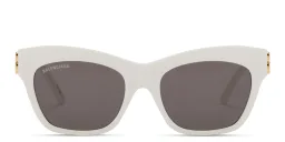 Shop BALENCIAGA Everyday Cat-Eye Sunglasses in White online.