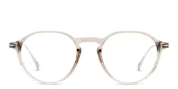 Shop DAVID BECKHAM Panthos Eyeglasses in Mud online.