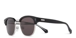 Shop Cartier Signature 'C'de Cartier Square Sunglasses in Black online.