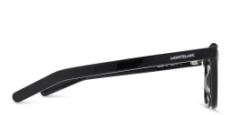 Shop MONTBLANC Square Sunglasses in Black online.