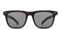 Shop MONTBLANC Square Sunglasses in Havana online.