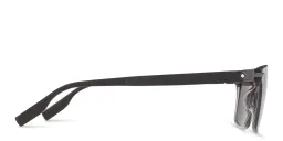 Shop MONTBLANC Rectangle Sunglasses in Grey online.