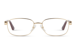 Shop Cartier Signature 'C'de Cartier Rectangle Eyeglasses in Gold online.
