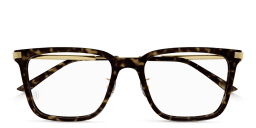 Shop Cartier Première de Cartier Square Eyeglasses in Havana online.