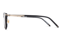 Shop MONTBLANC Square Eyeglasses in Black online.