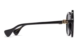 Shop GUCCI Oversized Square Sunglasses in Black online.